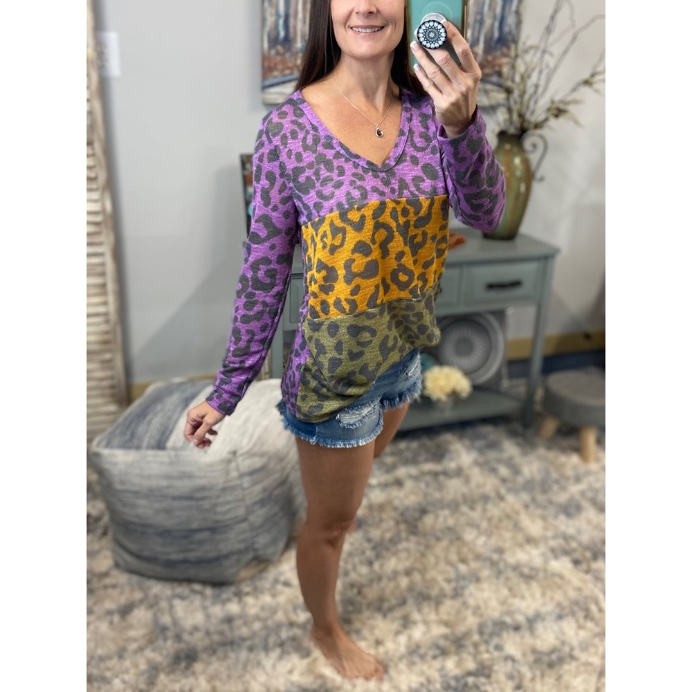 Mardi Gras Leopard Color Block 0622